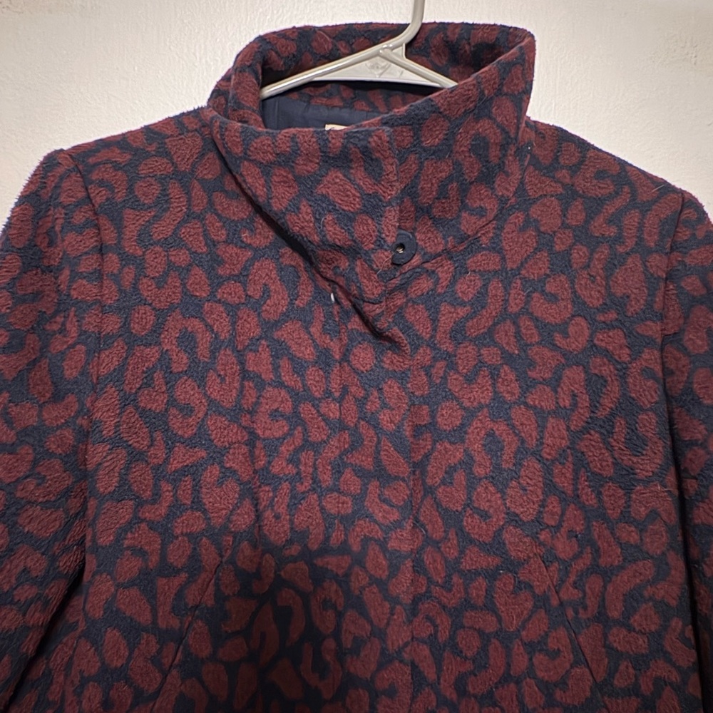 LOFT Maroon and Dark Blue Jacket